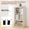 3-Tier Open Cube Bookshelf with Customizable Shelves Living Room Storage